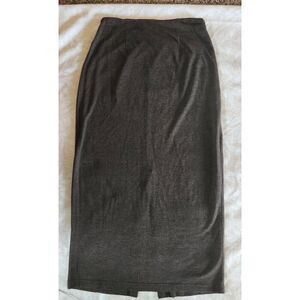 Clothespin brown knit straight long skirt